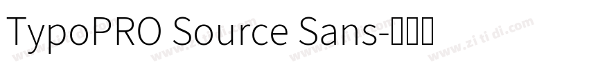 TypoPRO Source Sans字体转换